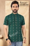 Sangeet Rayon Dobby Rayon Half Sleeves Best Mens Shirt Kurta Wholesale Shop In Surat